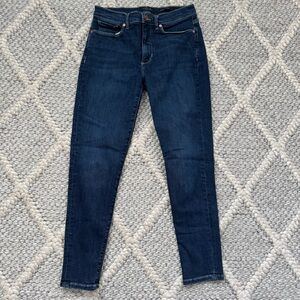 BANANA REPUBLIC Dark Blue Mid-Rise Skinny Cotton Jean Medium Denim 5 Pocket